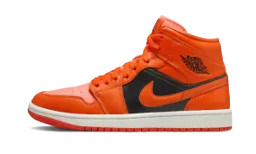 Air Jordan 1 Mid Orange Black