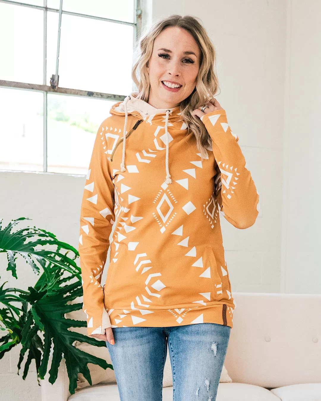 Ampersand Ave Wild & Free DoubleHood Sweatshirt FINAL SALE