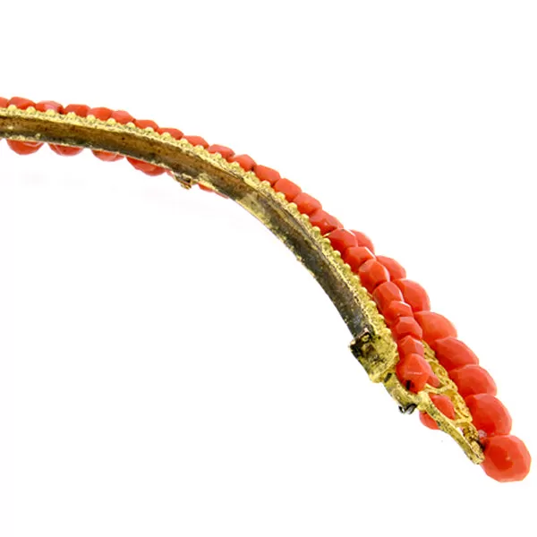 Antique French Empire Coral Tiara