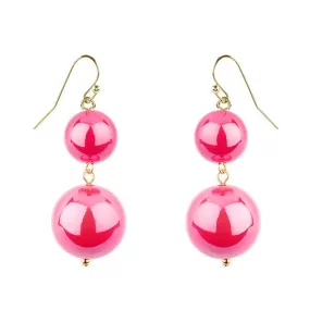 Barbie Theme Pearl Finish Bead Dangle Earrings