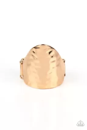 Basic Instincts Gold Ring - Paparazzi Accessories