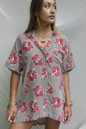 Benoa Swim Aloha Shirt Dress in OG Hapa