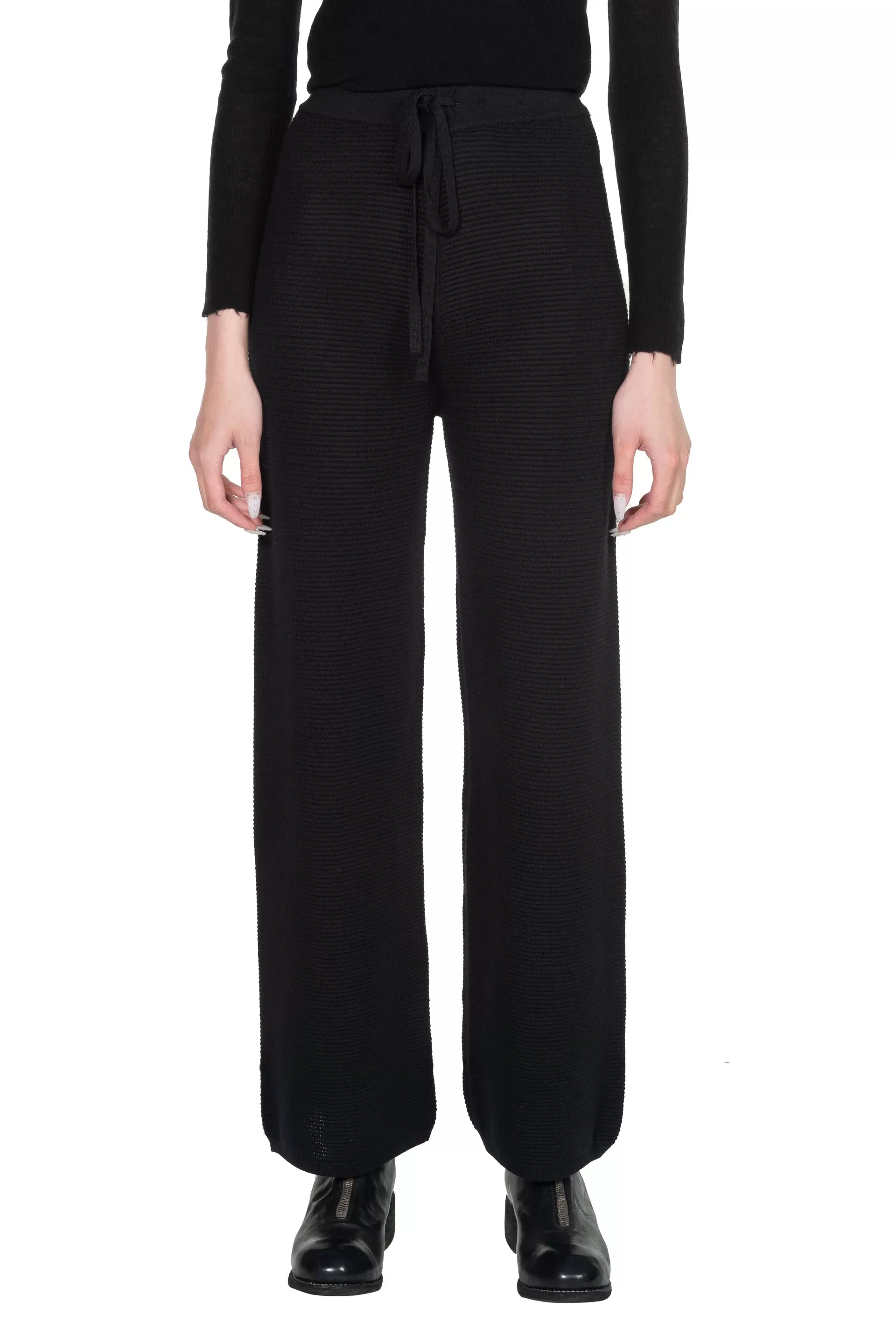 Black Knitted Pants