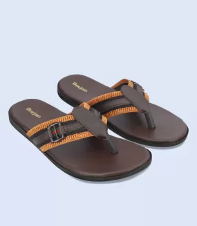 BM5529-BROWN-Men Casual Chappal