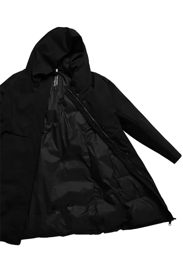 Bomboogie Long parka screwed with hood for women CW8084TNM3 90 black