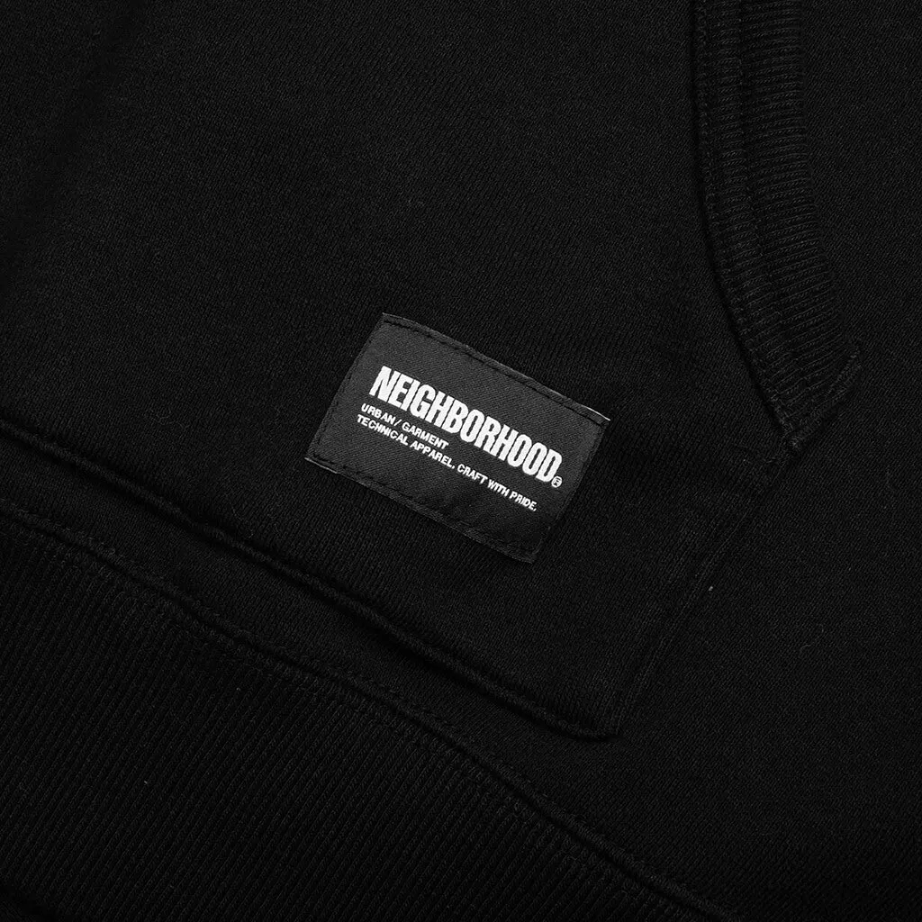 Classic Sweat Parka L/S - Black