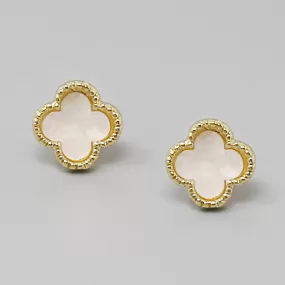 Clover Shape Stud Earrings