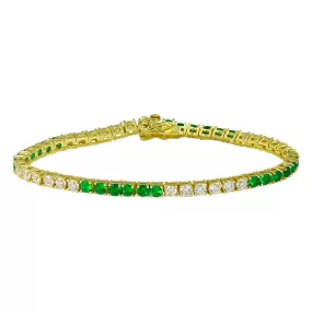 Color Diamond Tennis Bracelets