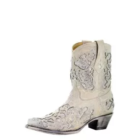 Corral Women's Mariah Shortie Western Wedding Cowgirl Boots