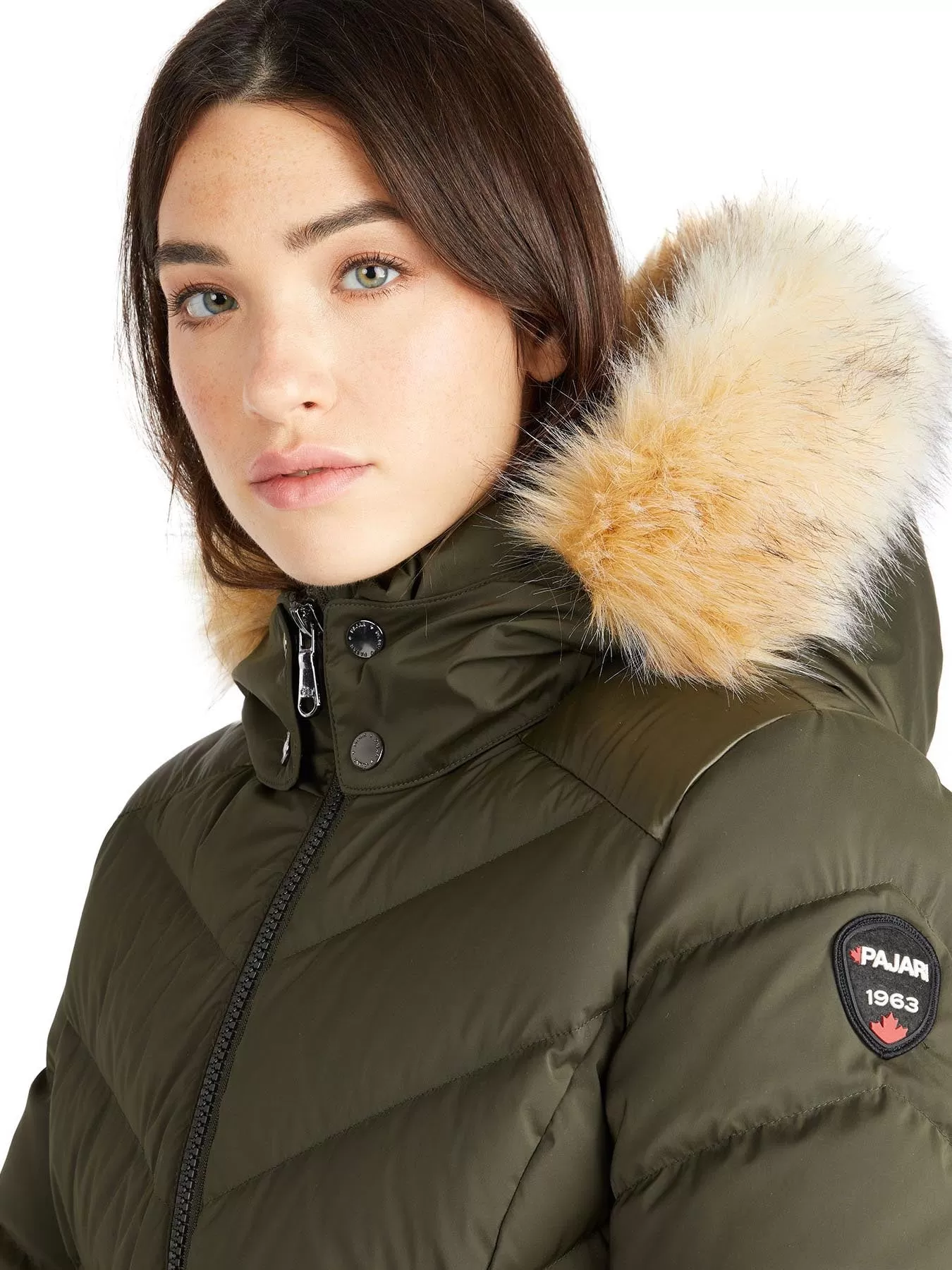 Countess Women's Puffer w/ Faux Fur Trim