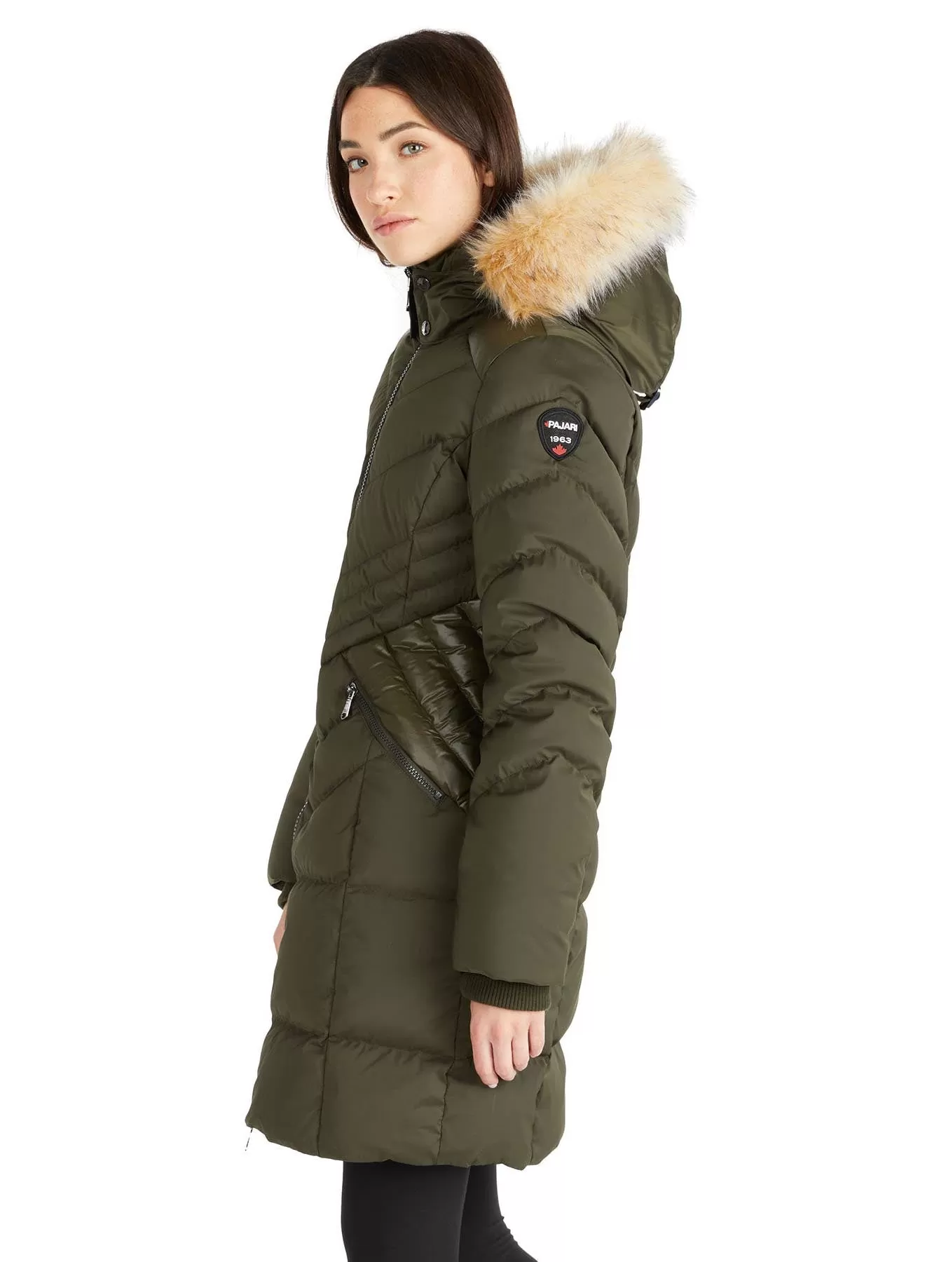 Countess Women's Puffer w/ Faux Fur Trim