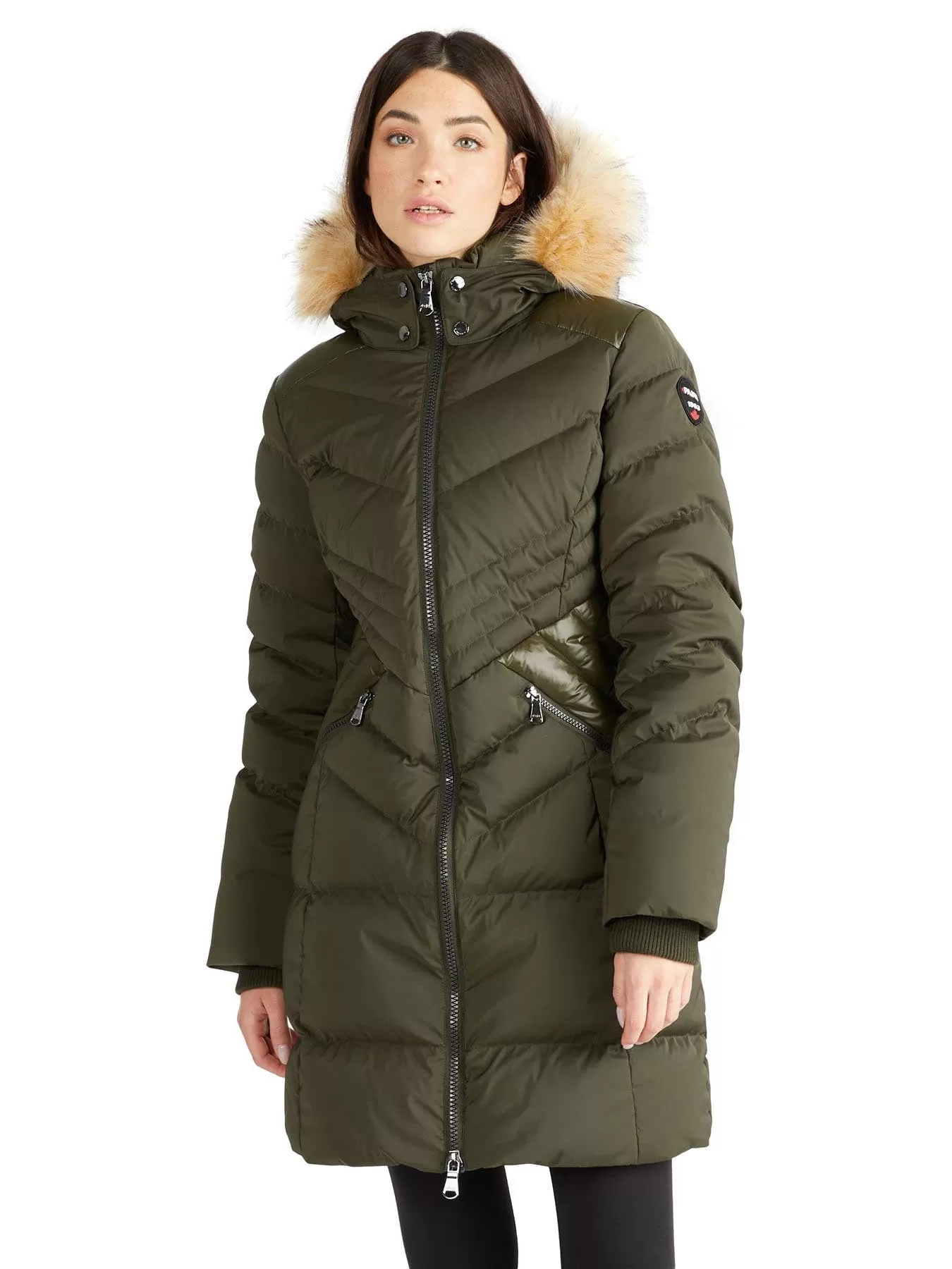 Countess Women's Puffer w/ Faux Fur Trim