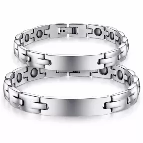 Customized Engraved Couple Bracelets