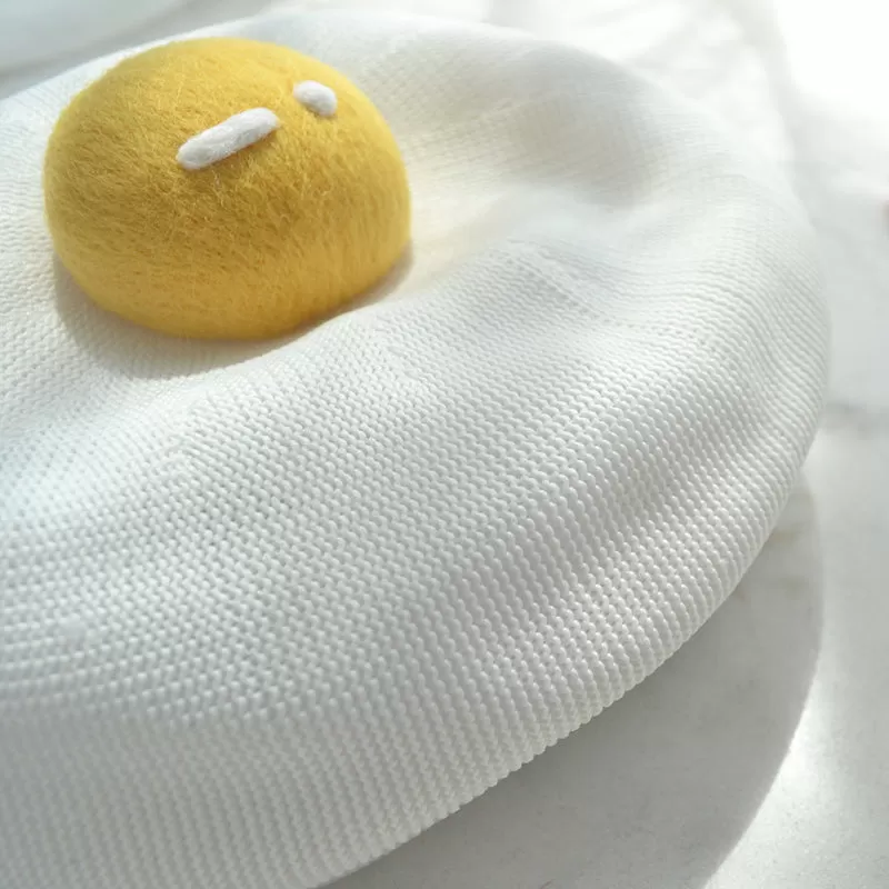 CUTE HANDMADE YOLK BERET HAT BY51003