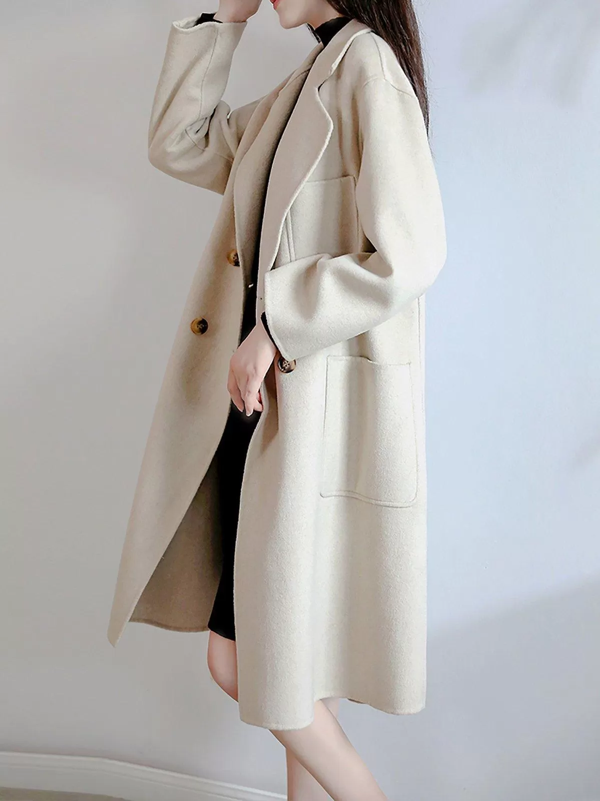 Debra Double Breasted Wool Coat