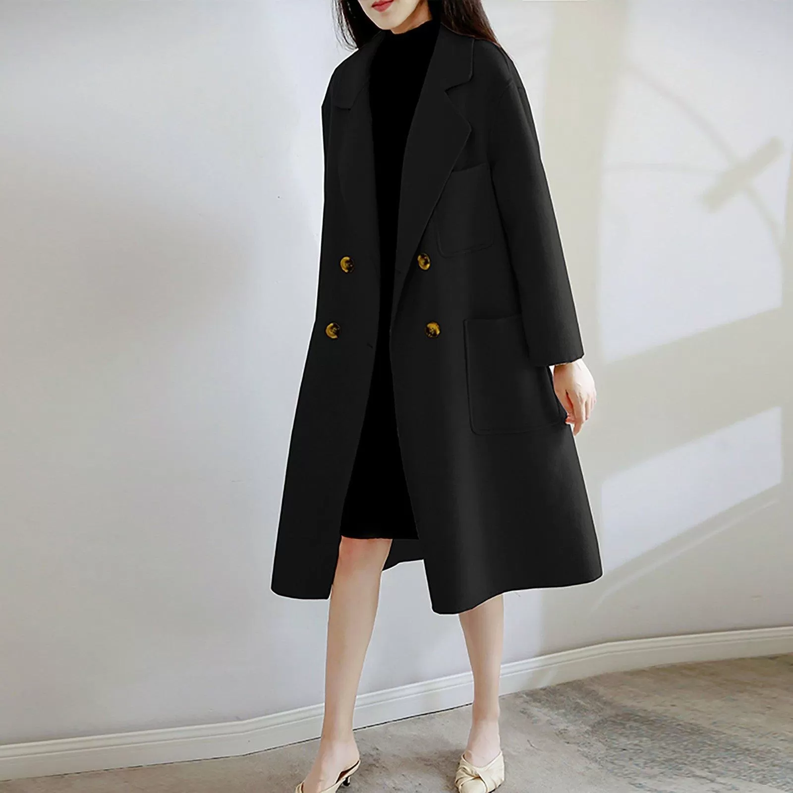 Debra Double Breasted Wool Coat