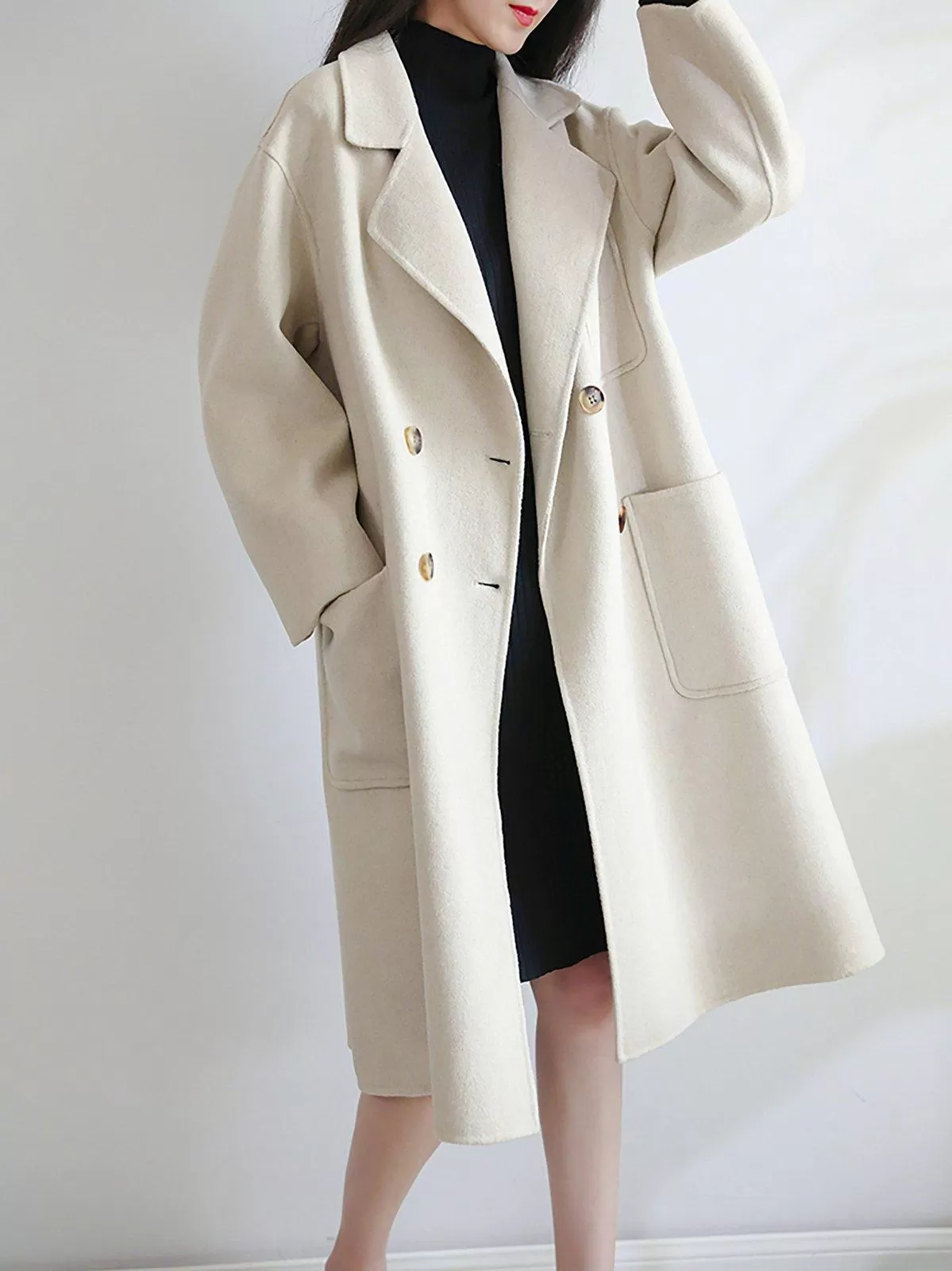 Debra Double Breasted Wool Coat