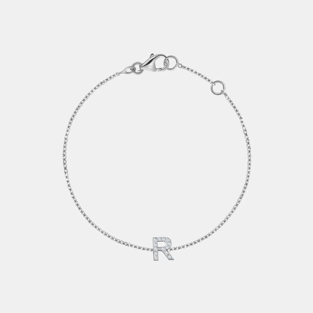 Diamond Initial Bracelet