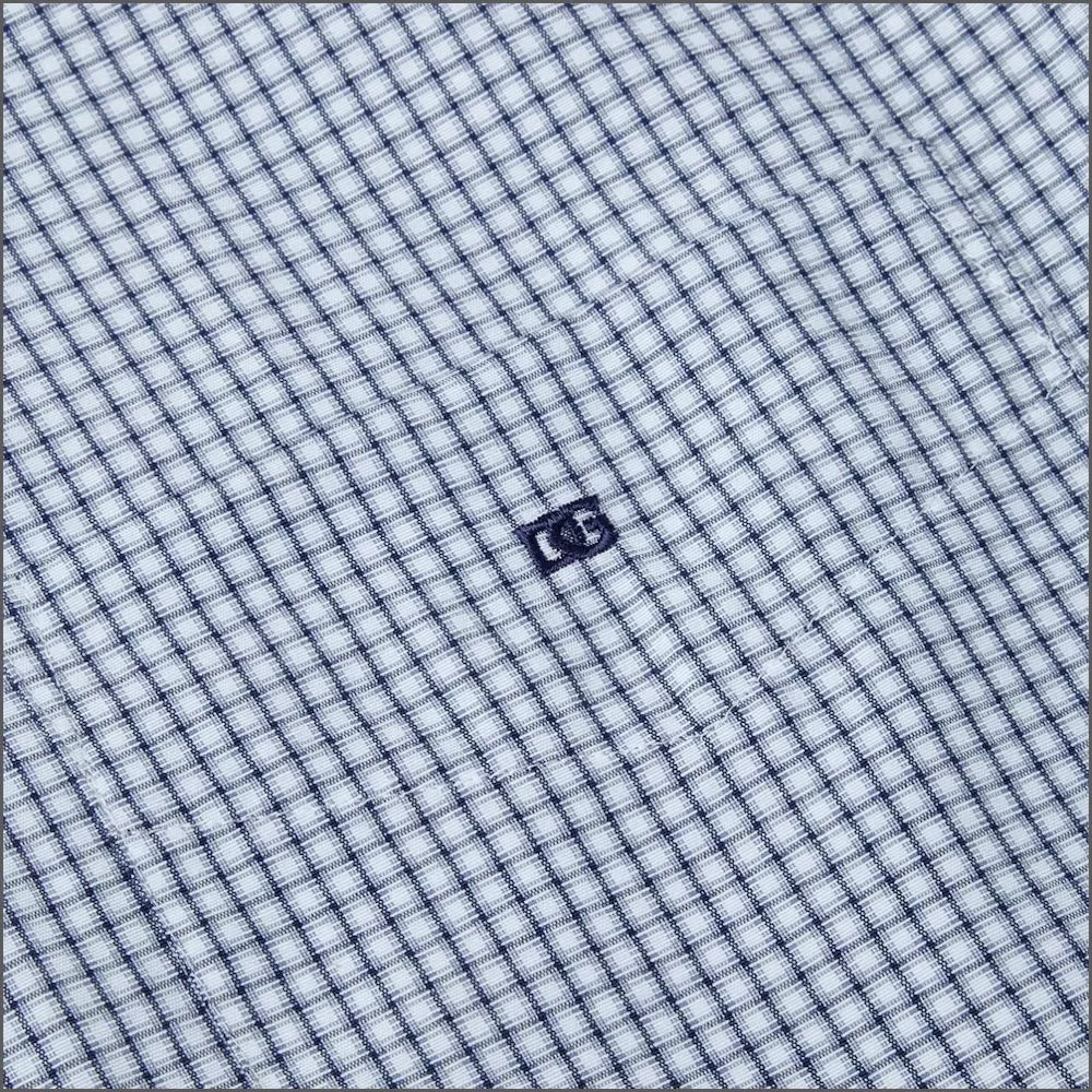 Drifter Ivano Blue & White Check Shirt<>