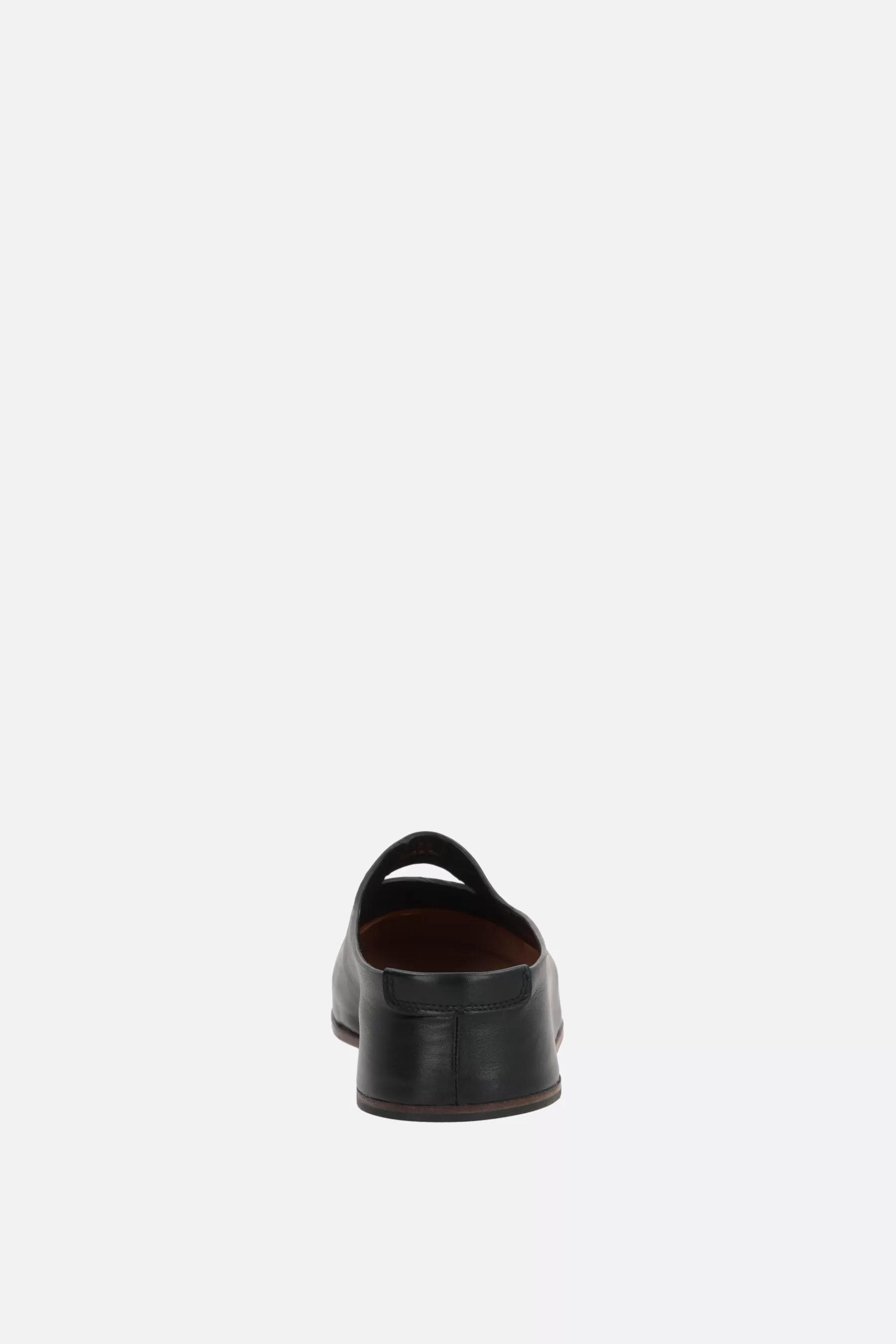 Elba smooth leather flat mules