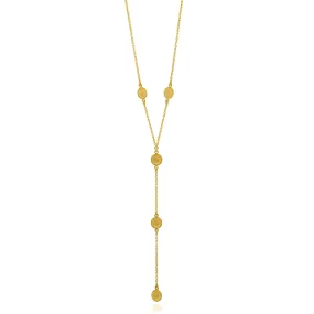 EMILY GOLD LONG NECKLACE FILIGREE