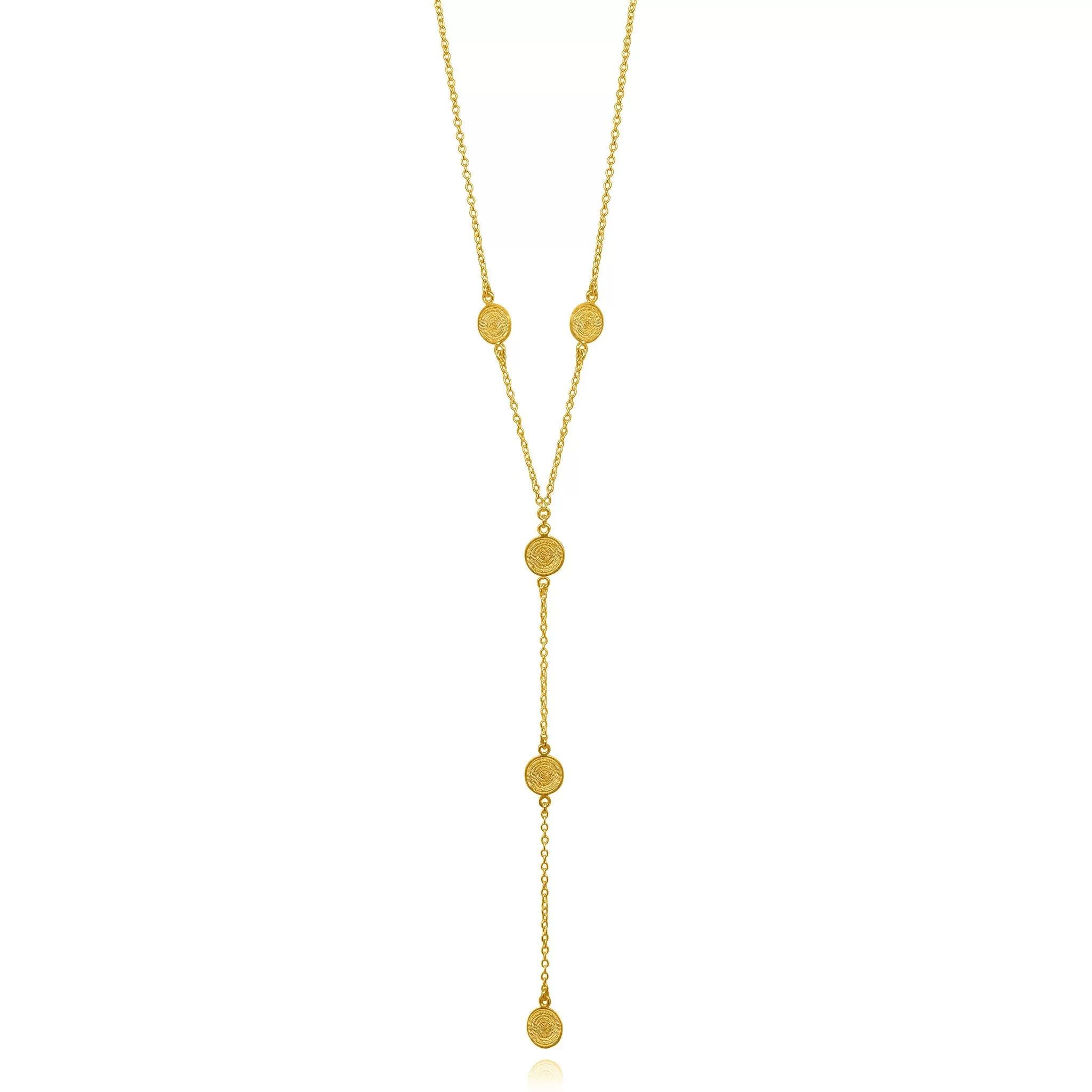 EMILY GOLD LONG NECKLACE FILIGREE