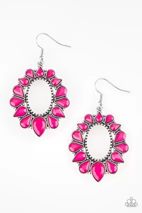 Fashionista Flavor Pink Earrings - Paparazzi Accessories