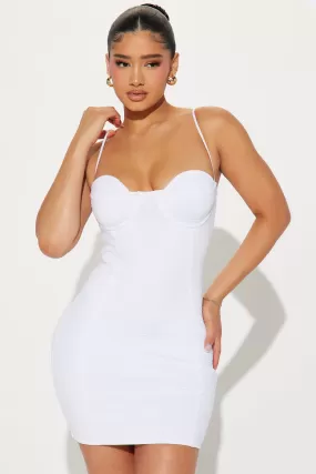 Fiora Bandage Micro Mini Dress - White