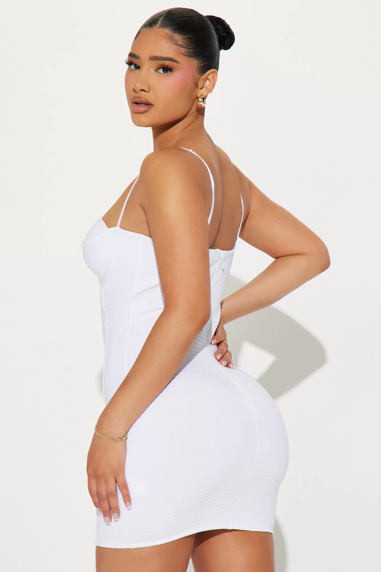 Fiora Bandage Micro Mini Dress - White