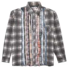 Flannel Shirt Ribbon Reflection Shirt - Assorted