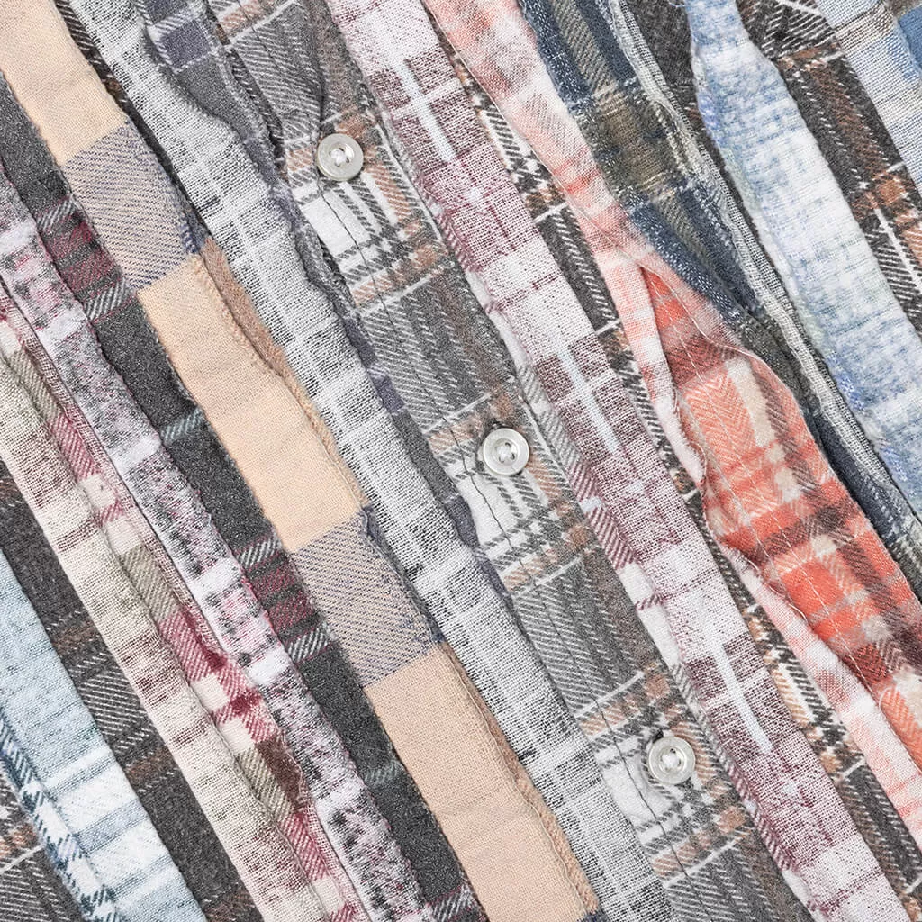 Flannel Shirt Ribbon Reflection Shirt - Assorted