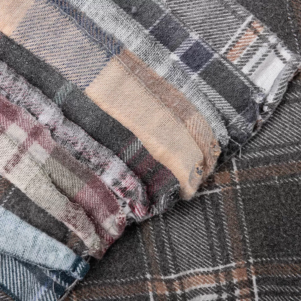 Flannel Shirt Ribbon Reflection Shirt - Assorted