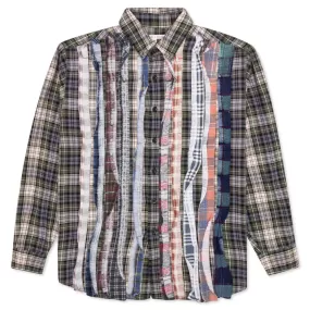 Flannel Shirt Ribbon Shirt - Assorted