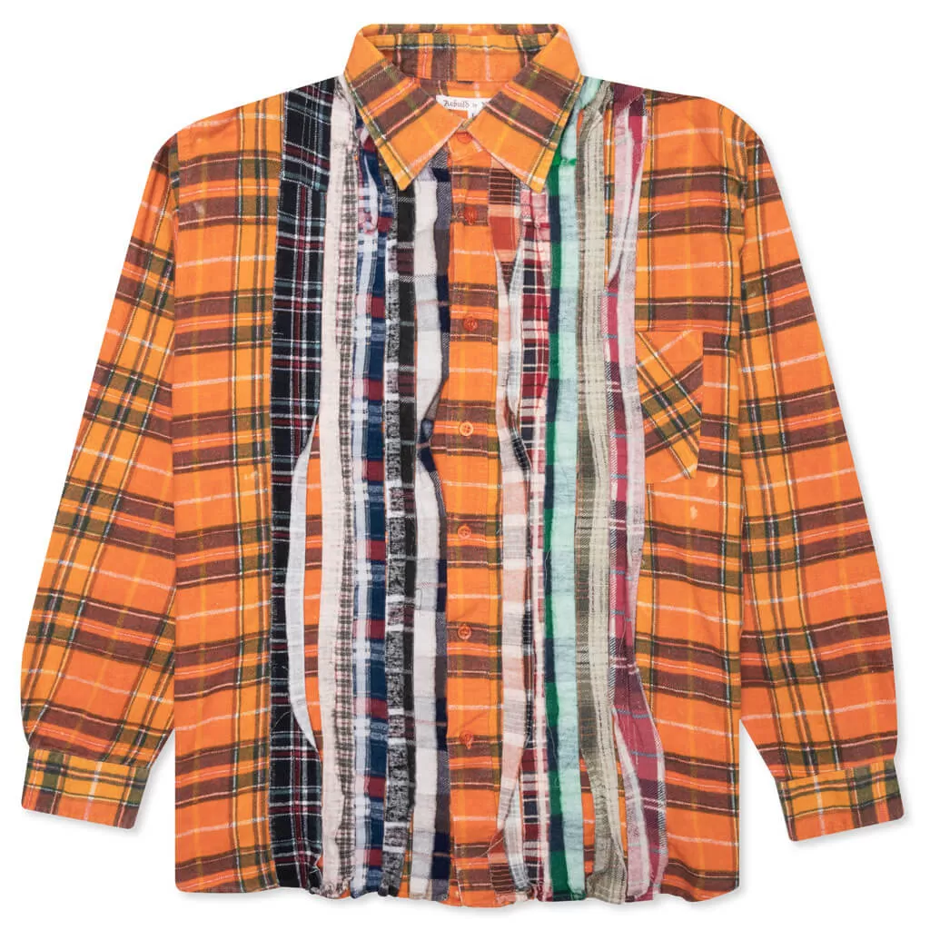 Flannel Shirt Ribbon Shirt - Assorted