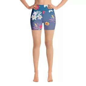 Floral Ombre Yoga Shorts