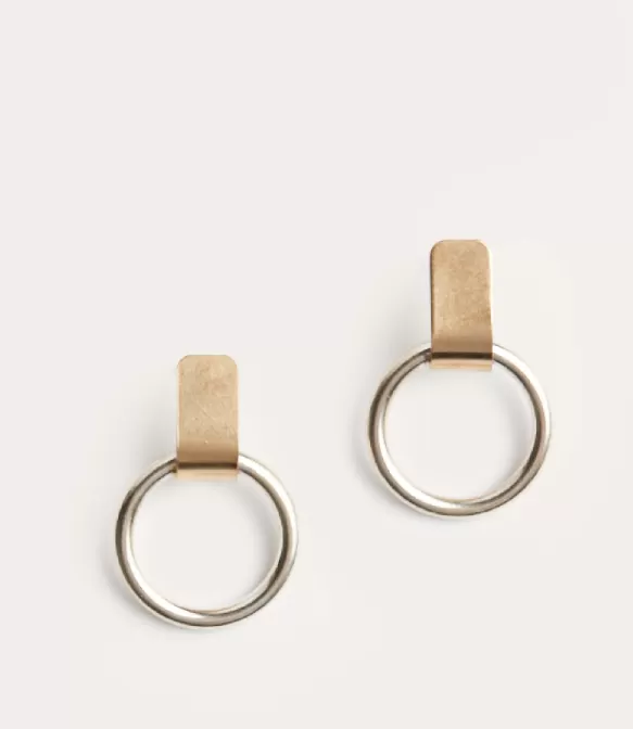 Fonda Earrings - Two Tone