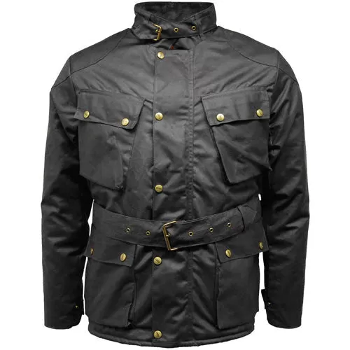 Game Speedway Quilted wax biker Black