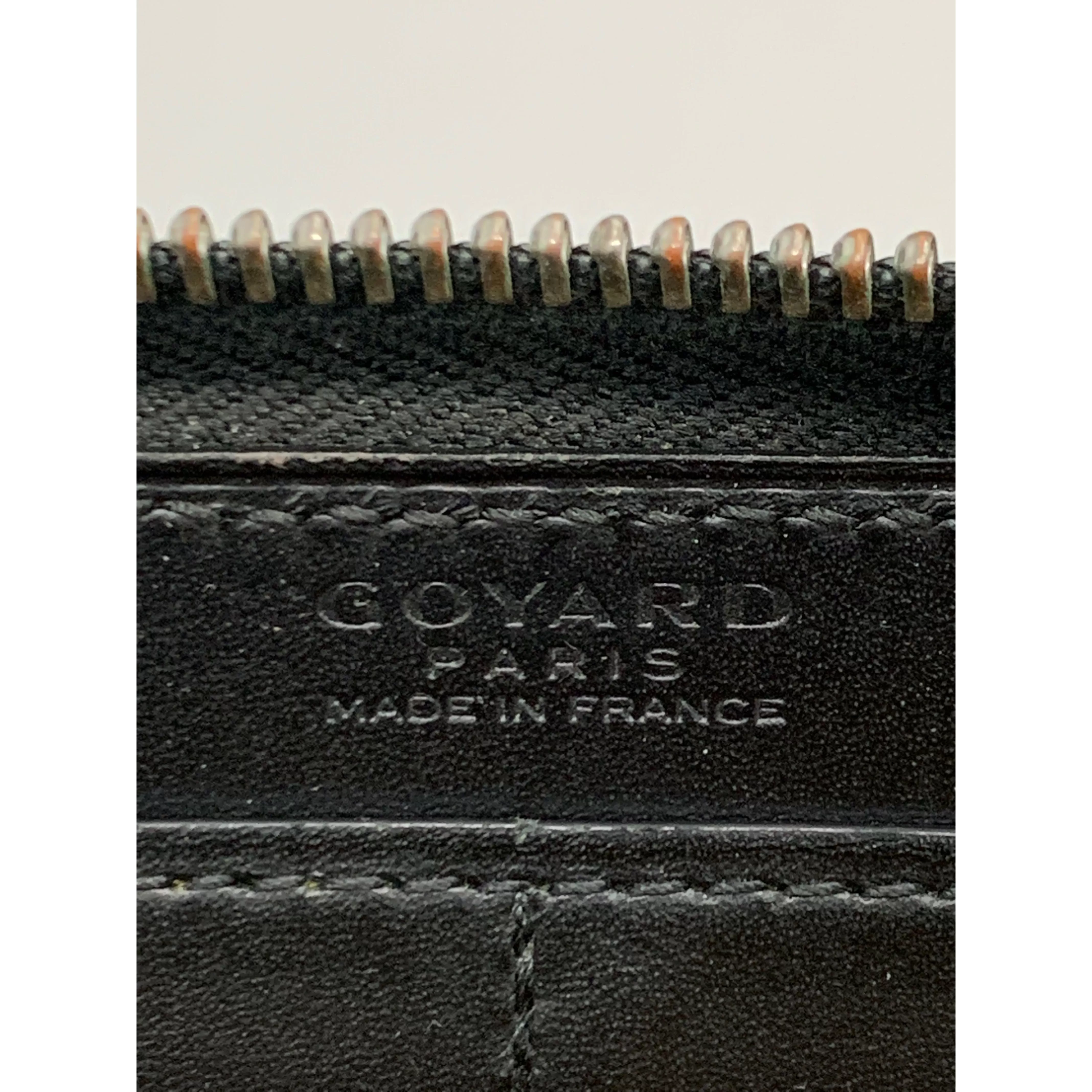 #GOYARD/Long Wallet/BLK/PVC/All Over Print