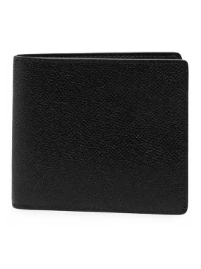 grained bi-fold wallet