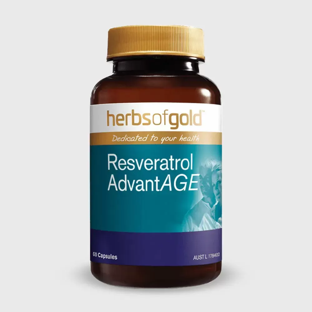 Herbs of Gold - Resveratol AdvantAGE (60 Caps)