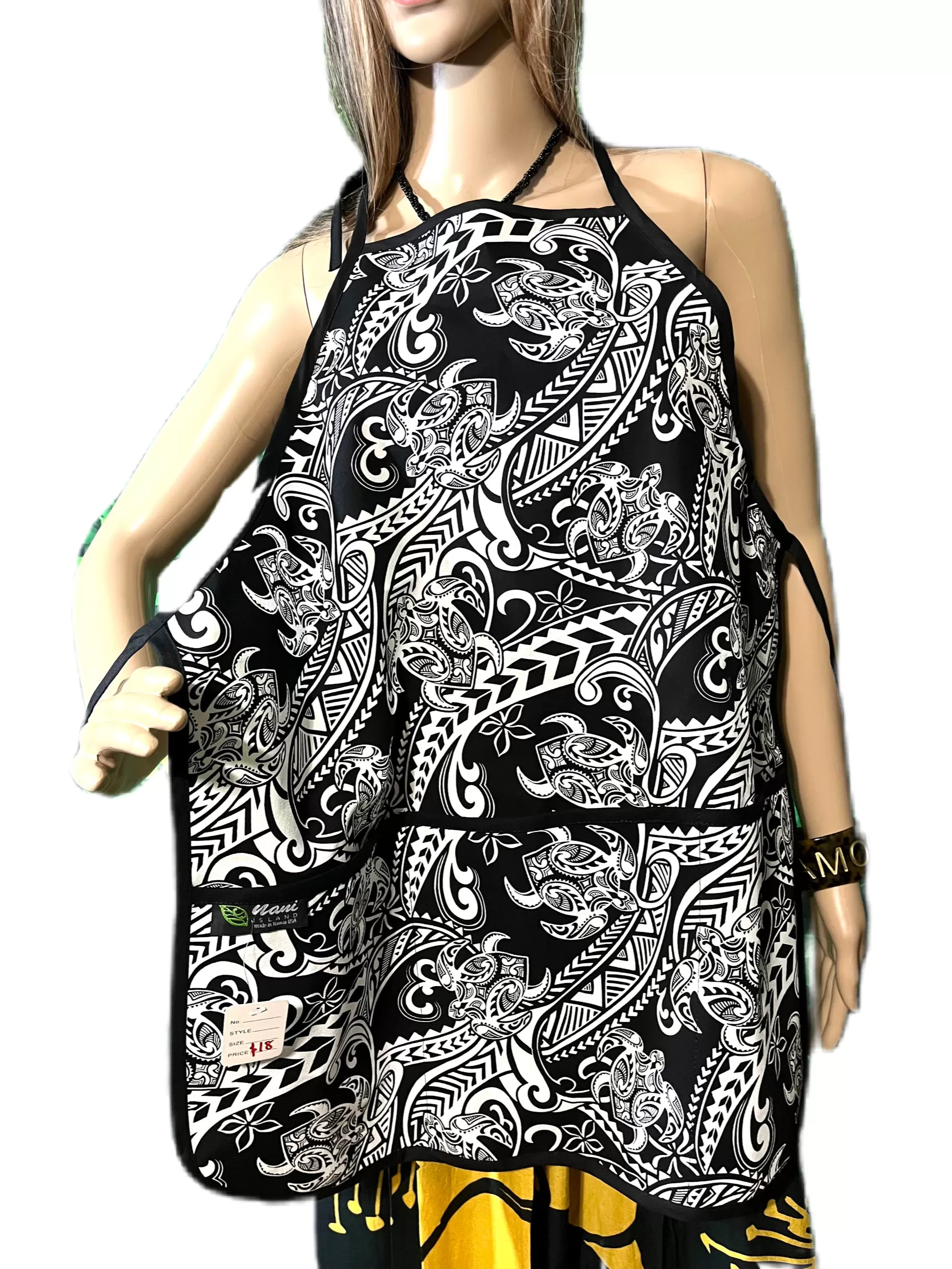 Honu Tribal Apron with Pockets