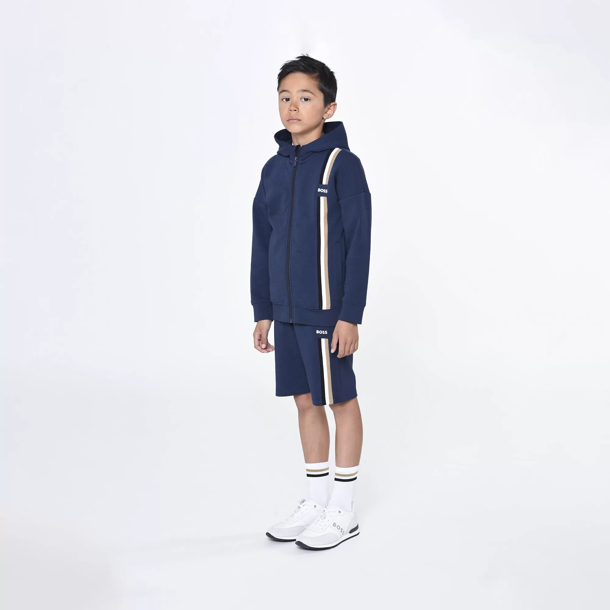 Hugo Boss Boys Zip Up Hoodie_Navy J25O54-849