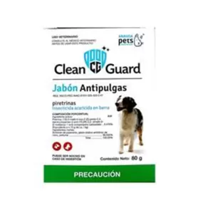 Jabon Antipulgas Clean Guard 80 Gr - Aranda