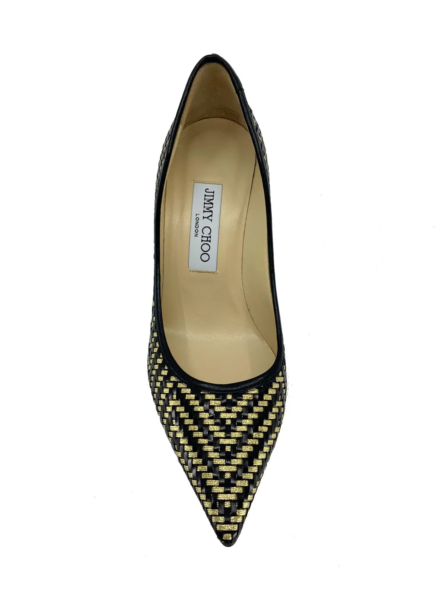 Jimmy Choo Woven leather Abel Pumps Size 7.5