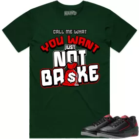 Jordan 2 Low Christmas 2s Shirt to Match - RED NOT BROKE