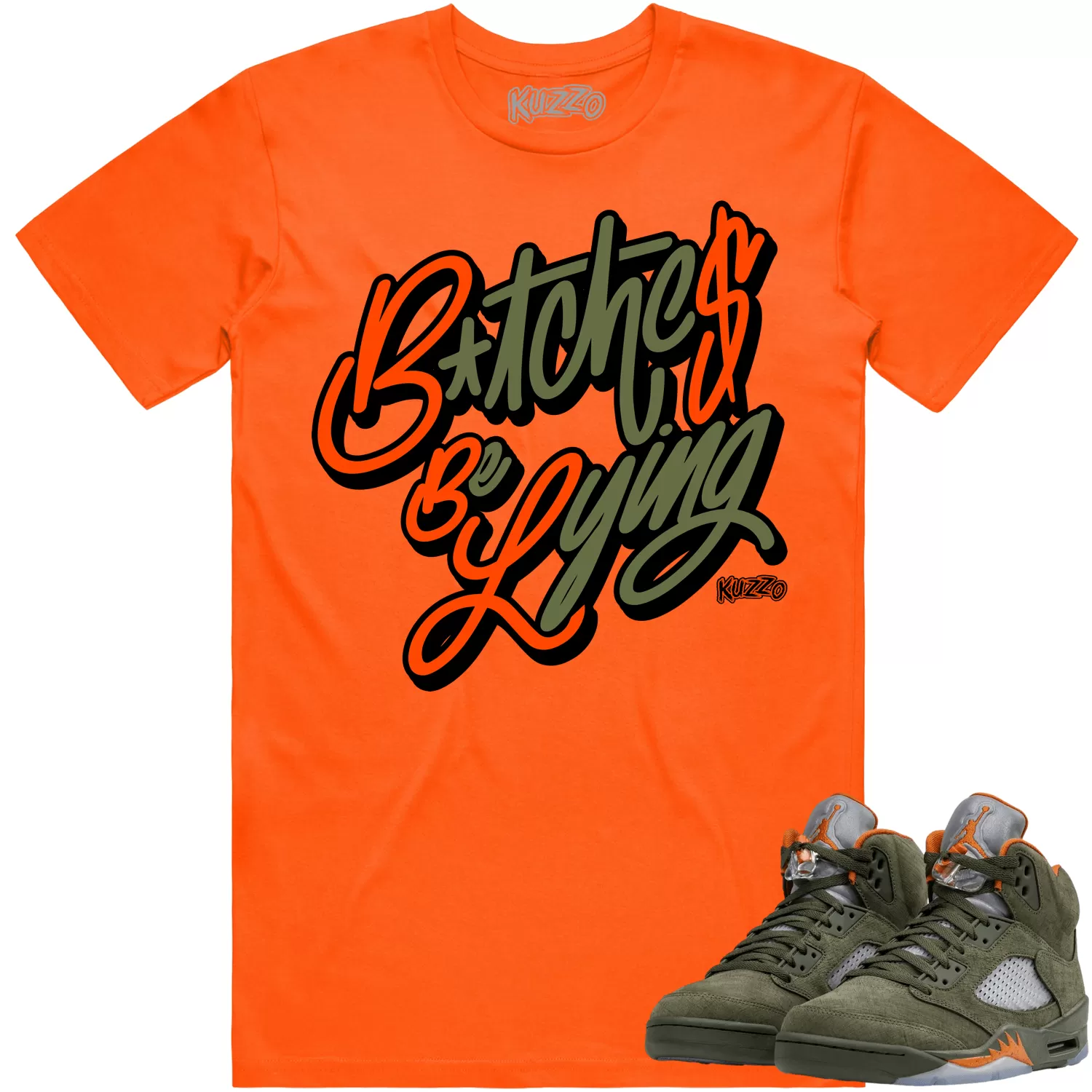 Jordan Retro 5 Olive 5s Shirt to Match - CELADON BBL