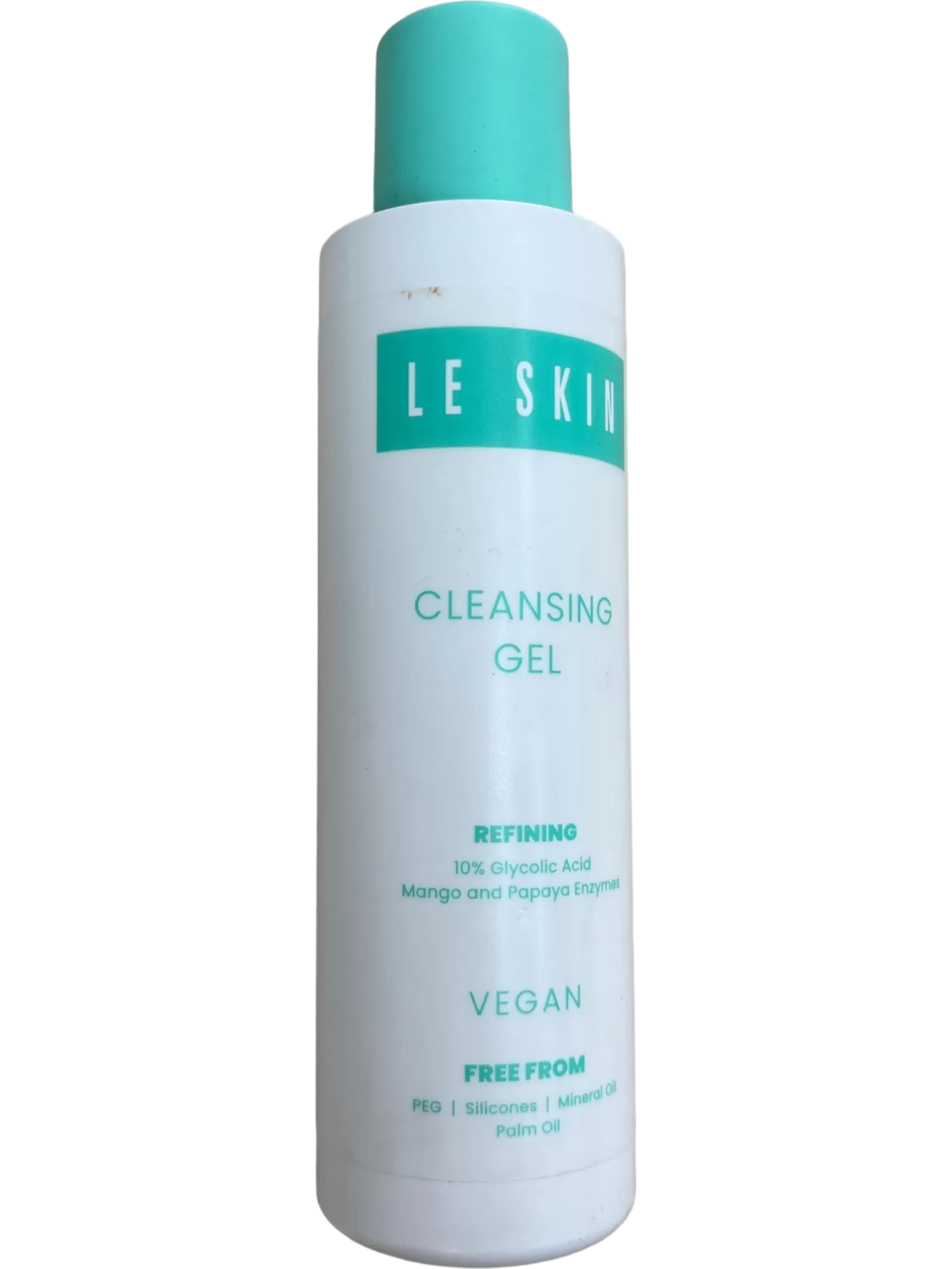 LE SKIN Cleansing Gel Refining Vegan Free From PEG Silicones Mineral Oil Palm Oil