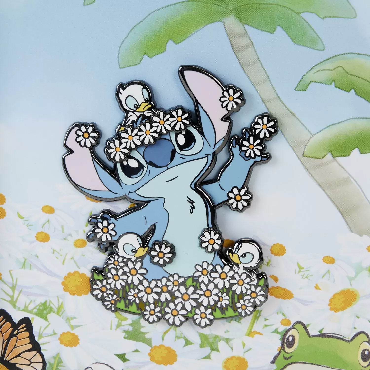 Loungefly Disney Lilo and Stitch Springtime Stitch 3 Collector Box Pin