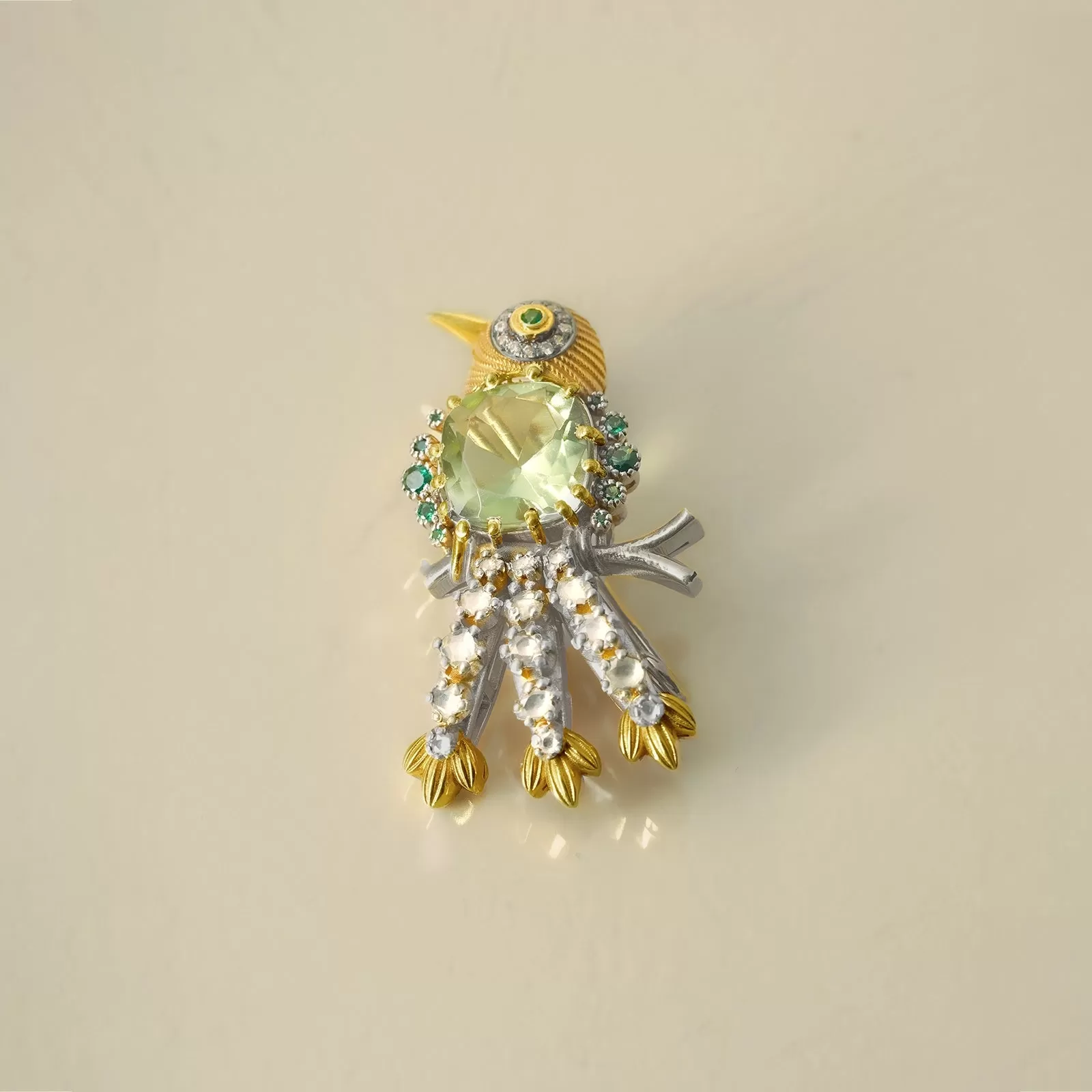 Lovebird Brooch and Pendant