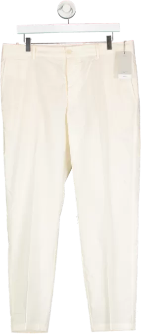 MANGO Cream Cotton Chino Trousers BNWT W34